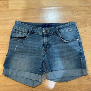 Size 4 Blue Jean Shorts with Rolled Hem